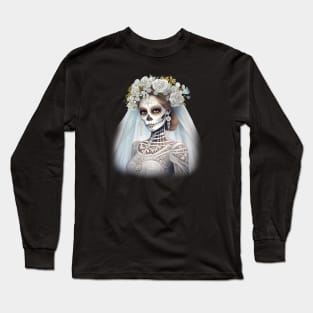 Sugar Skull Bride Long Sleeve T-Shirt